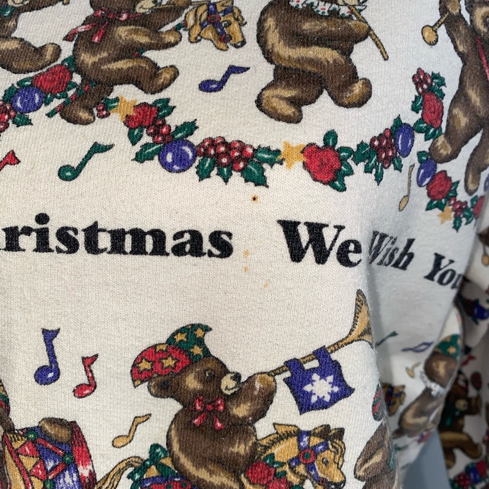 Nutcracker Printed Bear Holiday Turtle Neck - image 5